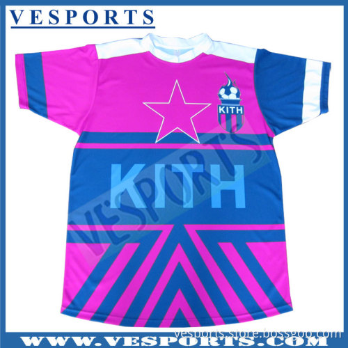 Custom Short Sleeve Colorful Soccer Uniforms Design